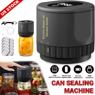 Electric Mason Jar Vacuum Sealer Kit For Wide Mouth & Regular Mouth Mason Jars • $17.58