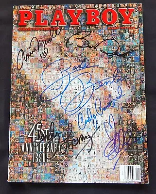 Playboy 45th Anniversary Signed Cover By 6 Playmates - JAN 1999 - Low Starting • $49.99