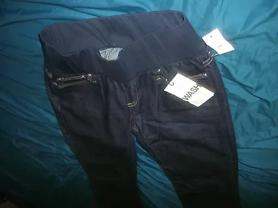 GAP MATERNITY BLUE JEANS LONG & LEAN DARK WASH Sizes 000 (B84) • $13.99