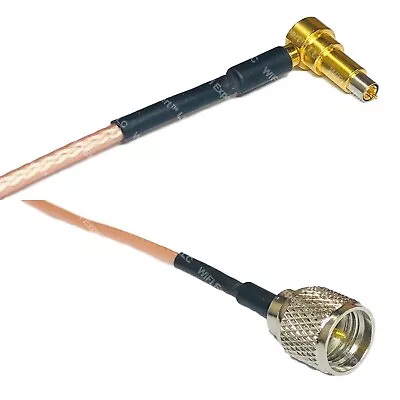 RG316 MS-156 MALE ANGLE To MINI UHF MALE RF Cable Rapid-SHIP LOT • $19.99