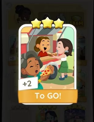 Monopoly Go -  3 Star Sticker🌟🌟🌟 To Go! • $2.25