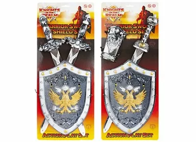 £8.99 • Buy KNIGHT SWORD & Shield Medieval Viking King Soldier Boys Fancy Dress Nativity