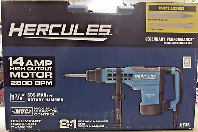 HERCULES 14AMP 2800BPM Corded 1-7/8in SDS-Max Rotary Hammer - HE35 -56845 - NEW • $218.99