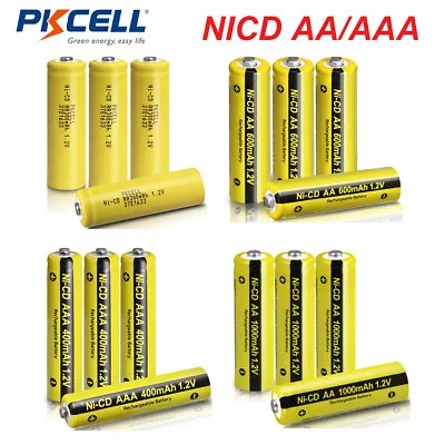 1.2v AA AAA Rechargeable Batteries NiCd Battery For Garden Solar Ni-Cd Light Lot • $10.75