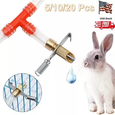 20Pcs Water Dispenser For Rabbits Automatic Water Feeder For Pets Is Convenient • $7.91