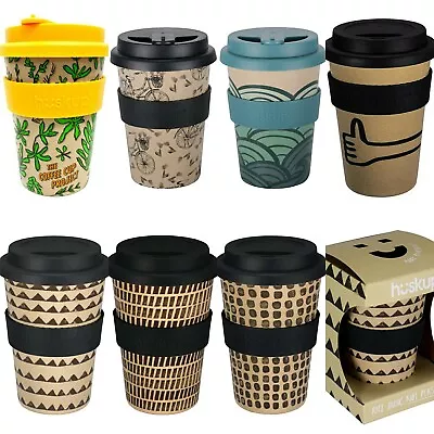 HUSKUP Eco Travel Coffee Cup Zero Plastic BPA Toxins Or Melamine 100%natural Box • £12.96