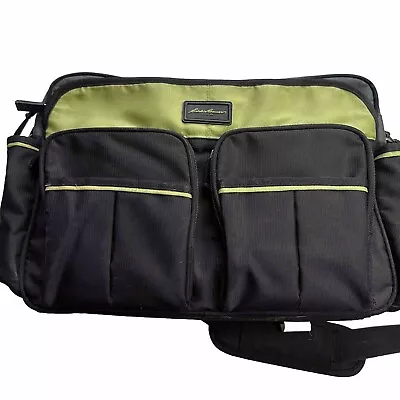 EDDIE BAUER Shoulder Diaper Bag 1st Adventure Insulated Changing Pad Pockets • $15