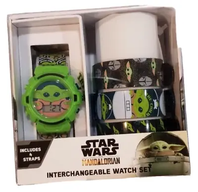Star Wars The Mandalorian Baby Yoda Digital Watch Set- For Boys Kids GREAT GIFT • $9.99