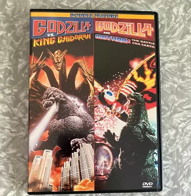 Godzilla Vs Mothra / Godzilla Vs King Ghidora DVD 1998 Closed Caption Clean Disc • $39.89