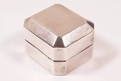 Antique BIRKS Sterling Silver Ring Box Without Liner  !!  #sw-82 • $45