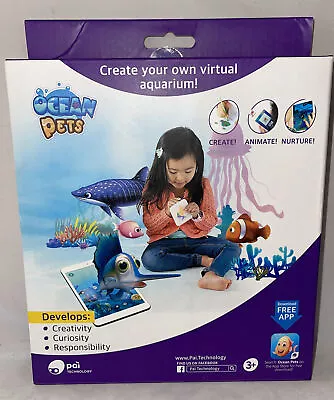 Ocean Pets Create Your Own Virtual Aquarium Kids Creativity Artistic W/ App NEW • $19.99