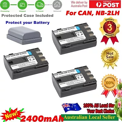 3 Battery For Canon EOS 350D 400D Digital Rebel XT XTi Kiss N NB-2L NB2LH BP-2LH • $31.98