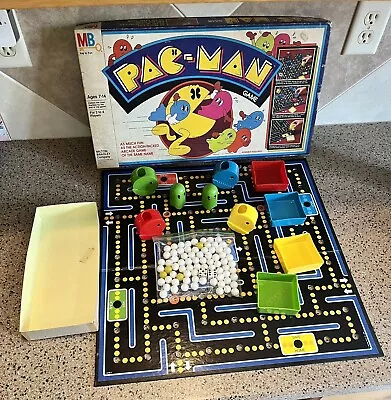 Vintage Pac-Man Game MB 4216 Midway 1982 Board Game COMPLETE • $84.99