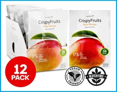 $27.80 • Buy 12 X CrispyFruits Freeze Dried Pure Mango 10g Freeze Dried Fruit Healthy Snack