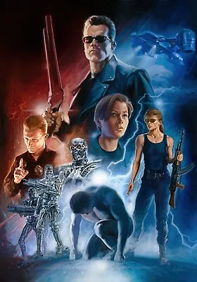 New The Terminator  Movie Film Print Premium Poster Wall Art Size A5-a1 • $19