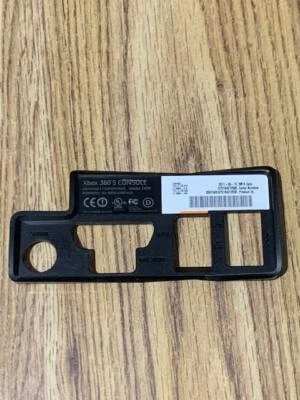 $7.99 • Buy Microsoft Xbox 360 S Console 1439 Back Input Black Bezel X821056