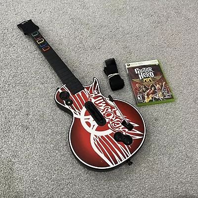 Guitar Hero Aerosmith Xbox 360 Wireless Les Paul Guitar Controller & Game Tested • $119.99