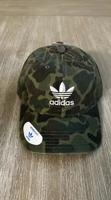 Adidas Originals Women’s Relaxed Fit Adjustable Strapback Cap. Camo Pattern • £25.06