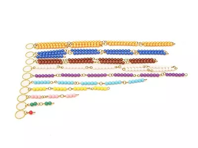 Montessori Mathematics Material - Premium Coloured Bead Chains Brand New • $16.14