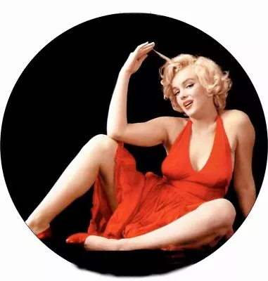 Marilyn Monroe Red Dress  Christmas Holiday Ornament 3 Inches Round 2 Sided • $12.95