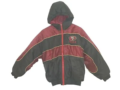 San Francisco 49ers Vintage Boys/Youth Jacket Large 14/16 Reversable • $99