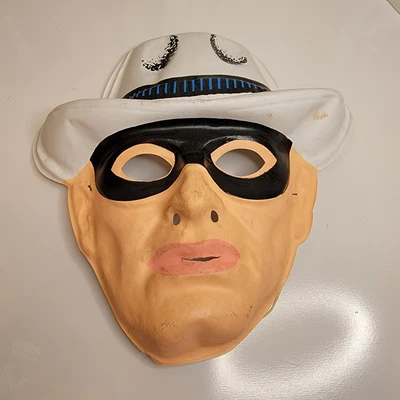 $8.99 • Buy Vintage Lone Ranger Halloween Mask Play Dress Up Costume
