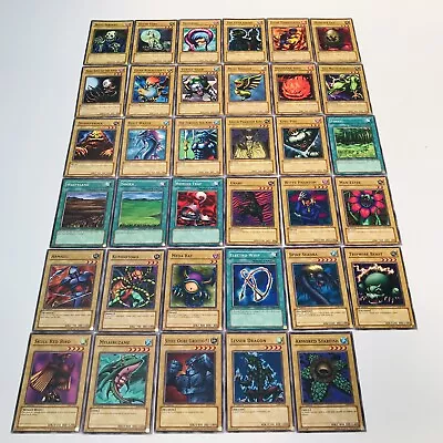 Yu-Gi-Oh • Blue Eyes 1st Edition LOB • Part Complete Set Of 35 Common Cards • £24.99