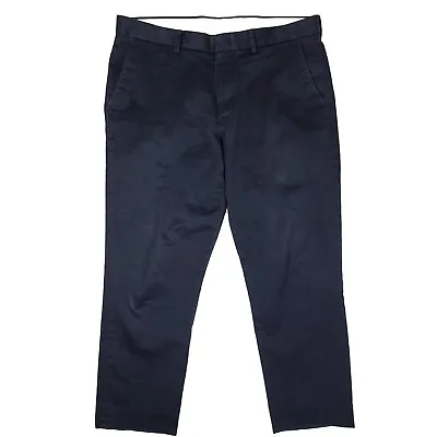 J Crew Ludlow Slim Chino Pants Mens 33x26 Navy Stretch Cotton Preppy 9.5  Rise • $27.95