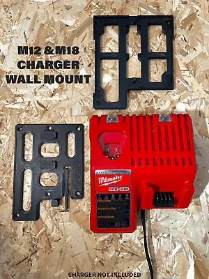 Detachable Wall Mount For Milwaukee M12/M18 Charger 48-59-1812/48-59-1808 Rapid • $19.99
