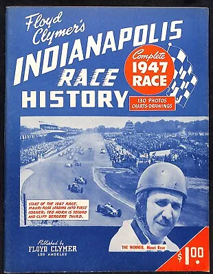 1947 Indy 500 Floyd Clymer's Indianapolis 500 Mile Yearbook IMS Pp353-408 VGC • $74.99