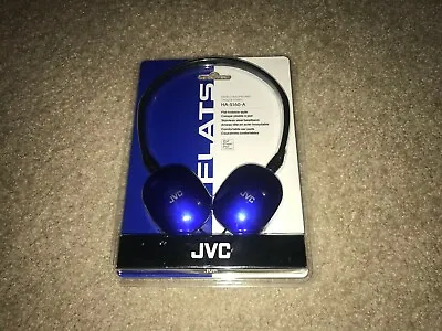 Blue JVC HA-S160-A Flats Foldable Headband Stereo Headphones *NEW/SEALED!* • $29.99