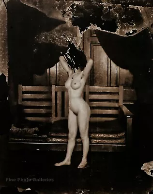 1912 Vintage EJ BELLOCQ New Orleans Female Nude Prostitute Faceless Photo Art • $218.14