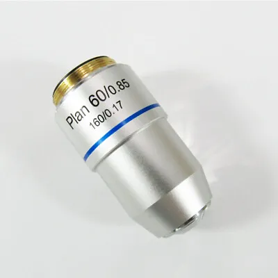 New Microscope Objective Lens 60X / 0.85 Plan Achromatic DIN • $36.90