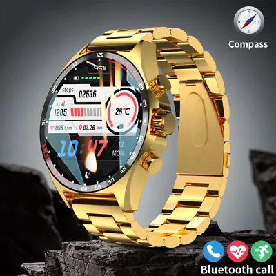 Smart Watch Men Digital Smartwatches Outdoor Sports Compass NFC Bluetooth Call • $79.18