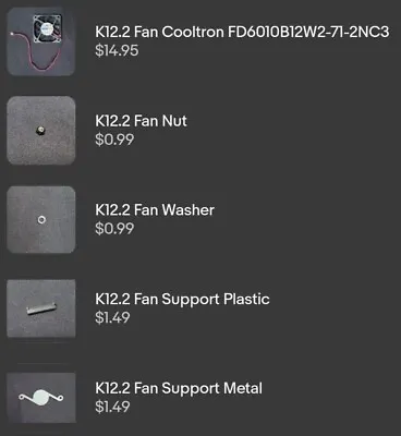 QSC K KW KLA Amplifier Parts ***USED*** Fan Cooltron Nut Washer Lock Wash • $0.99