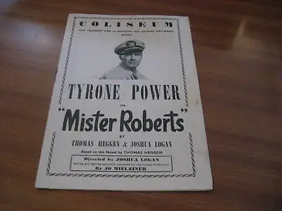 Vintage Theatre Programme Tyrone Power Mister Roberts Coliseum London West End • £9.99