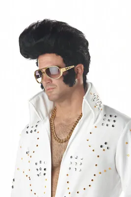 Brand New Rock N' Roll Elvis Presley King Halloween Costume Wig • $25.18