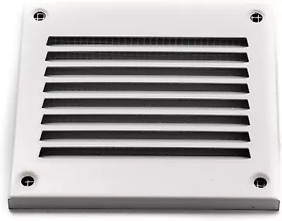Vent Systems 4'' X 4'' Inch White Air Vent Cover Metal Air Return Grill With Bui • $15.28