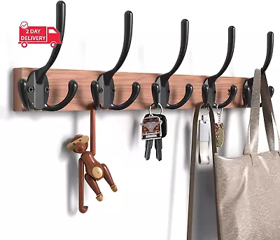 Coat Rack Wall Mount - Wall Hooks Coat Rack Wall Mount Hooks For Hanging Coat • $27.59