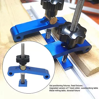 T Track Clamp Blue Hold Down CNC Router Clamps For Woodworking Fixing Tools YSE • $15.66