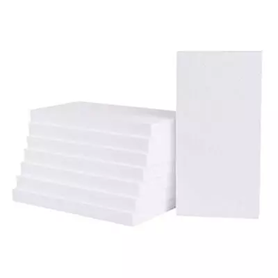 8 Pcs Craft Foam Blocks Rectangle Polystyrene Foam Bricks 12x6x1 Inch • $26.99