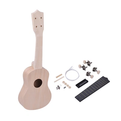 $34.16 • Buy 21 Inches Unfinished DIY Ukulele Ukelele Uke Kit Basswood Body Open Style M0R0