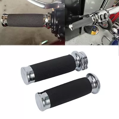 Motorcycle 1  Handlebar Hand Grips Black For Yamaha V Star 650 XVS650A Classic • $24.39