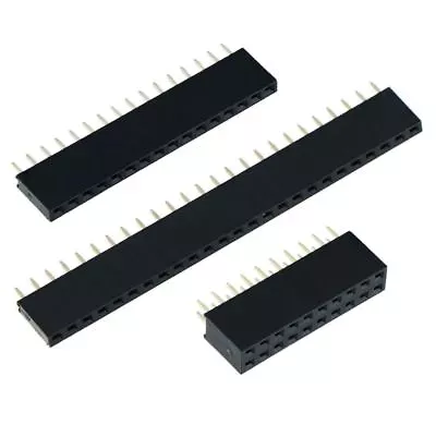 £4.19 • Buy 2.54mm 0.1  PCB Header Vertical Female Socket Connector - Single Double Row