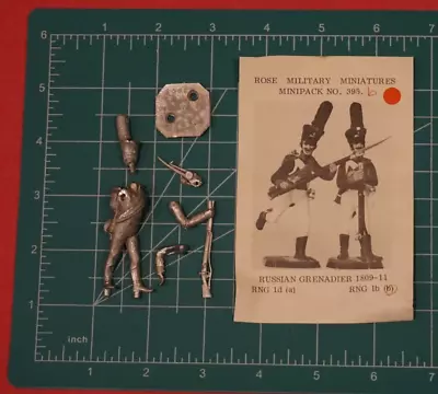 54mm Rose Miniatures Minipack RNG No. 395b Russian Grenadier 1809-11 • $20