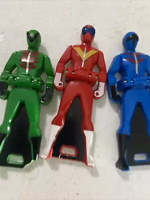 Mighty Morphin Gokaiger Mobirates Ranger Keys Goranger Red Blue Green Lot Of 3 • $15