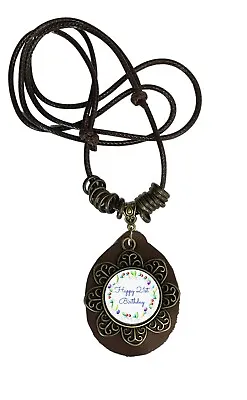 Happy 21st Birthday Expandable Eva Pendant Necklace + Gift Bag • £6.99