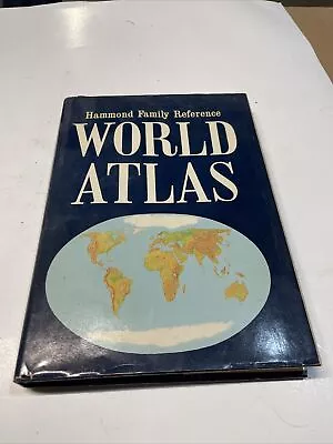 Nice Vintage WORLD ATLAS By Hammond Family HC/DJ Doubleday NY 1st Edition 1972 • $5.99