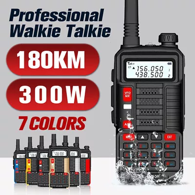 £31.46 • Buy 180KM UV-10R Walkie Talkie 50000mAh UHF VHF Dual Band 300W Two-Way Radio Set
