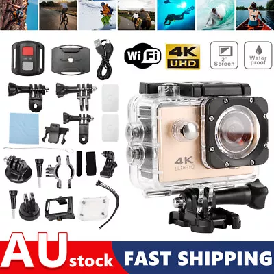 4K 1080P Ultra HD 16MP Sports Action Camera WiFi Waterproof Remote DVR Cam WiFi • $32.95